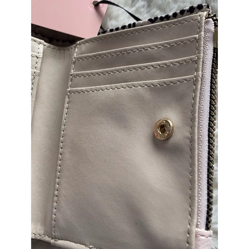 Juicy Couture Queen Of Everything Bifold Wallet With Pullout Card Case Blush NEW